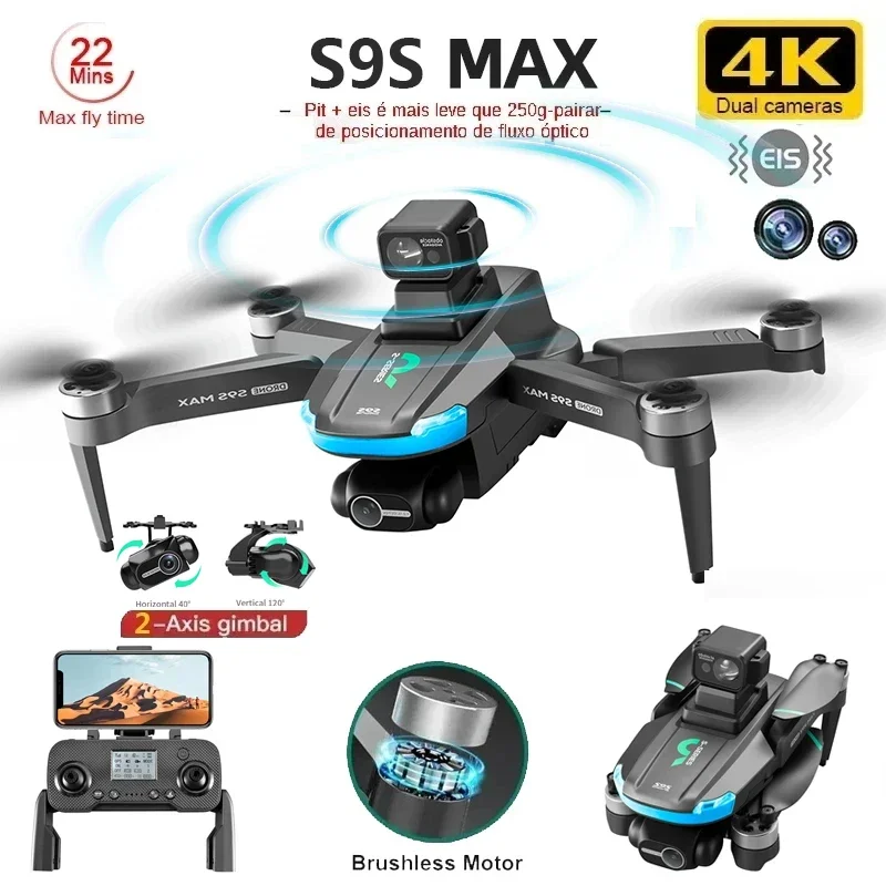 НОВЫЙ S9S MAX MINI Drone 4K 2- – обзор и цена Drone Racing Camera